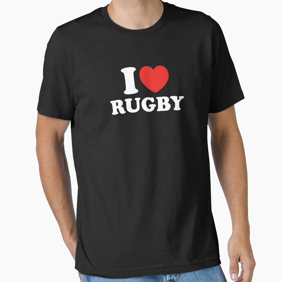 I Love Rugby T-Shirt - Aesthetic Graphic for Adults - T-Shirt, Sweatshirt, Hoodie