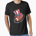 4Th July Football Player T-Shirt - Casual Everyday Wear Men Women - T-Shirt, Sweatshirt, Hoodie