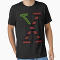 X Red Black Green T-Shirt - Fun Novelty Design for Adults - T-Shirt, Sweatshirt, Hoodie