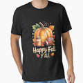 Happy Fall Yall Pumpkin Spice T-Shirt - Custom Art Print Men Women - T-Shirt, Sweatshirt, Hoodie