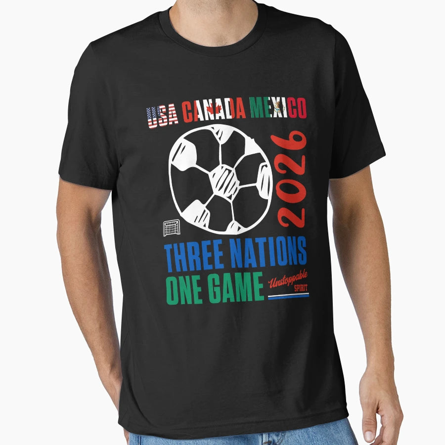 Host Canada Mexico Usa Three Nations One T-Shirt - Graphic Print Unisex - T-Shirt, Sweatshirt, Hoodie