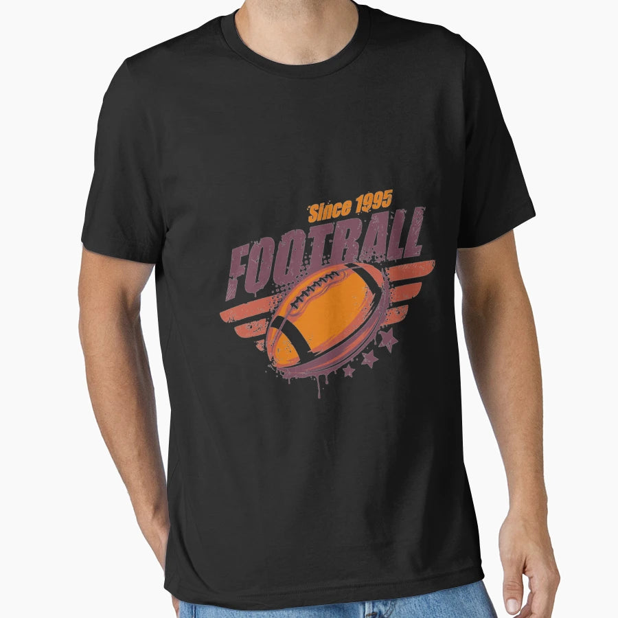 Since 1995 American Football Badge T-Shirt - Aesthetic Graphic Unisex - T-Shirt, Sweatshirt, Hoodie