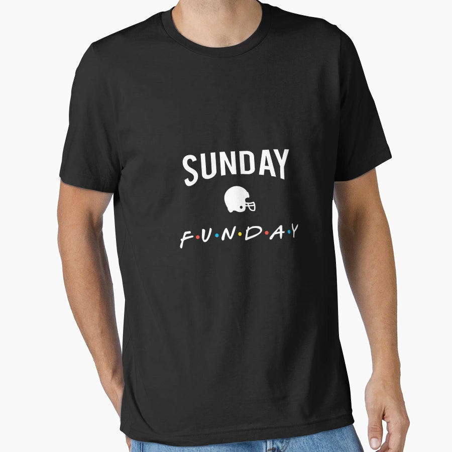 Sunday Funday Football T-Shirt - Casual Everyday Wear Men Women - T-Shirt, Sweatshirt, Hoodie