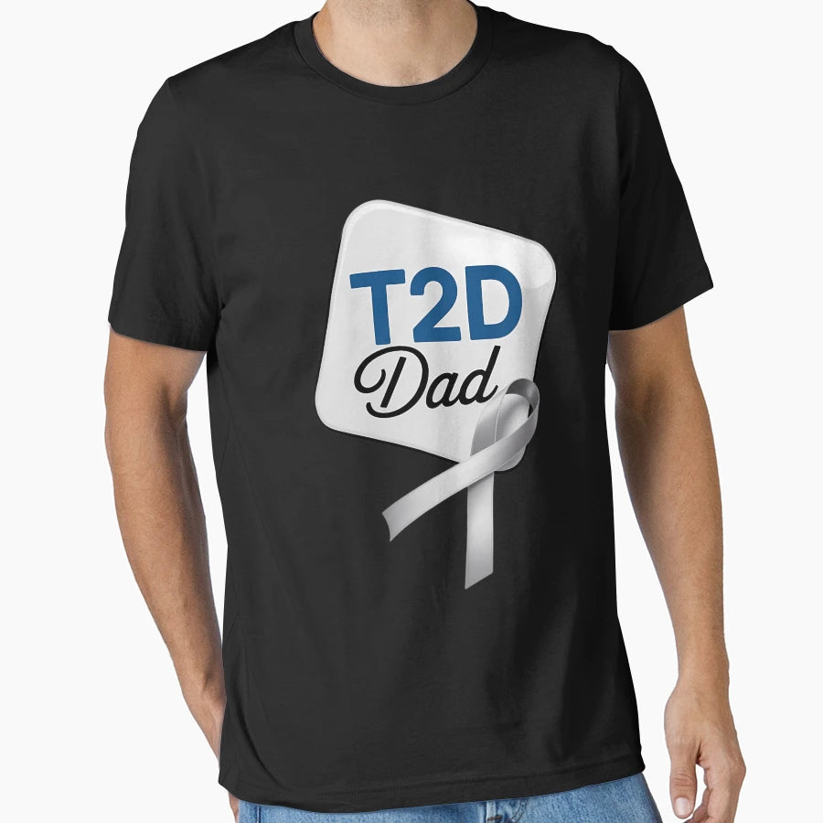 Type 2 Diabetes Awareness Diabetic T2D T-Shirt - Graphic Print Men Women - T-Shirt, Sweatshirt, Hoodie