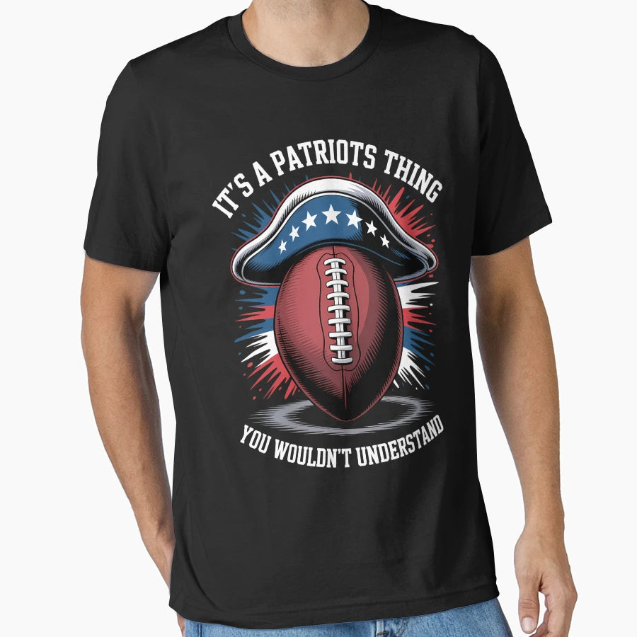 Football Lovers Support Us Patriotic T-Shirt - Aesthetic Graphic Unisex - T-Shirt, Sweatshirt, Hoodie