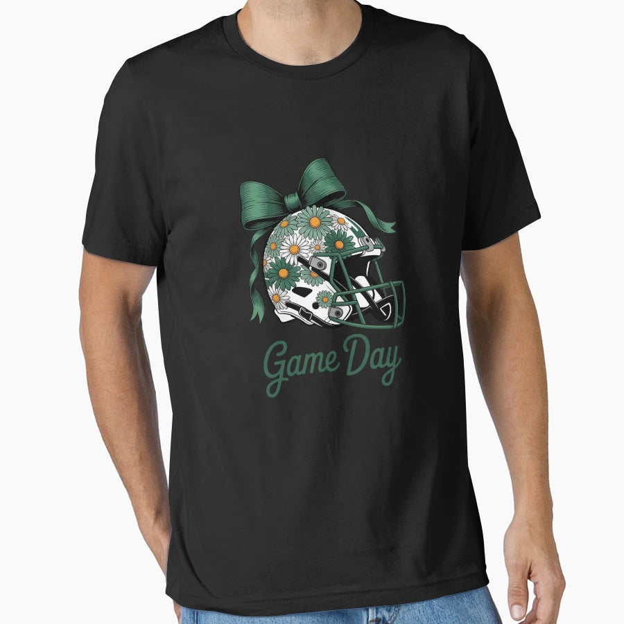 Coquette Floral Football Helmet Game T-Shirt - Novelty Apparel for Adults - T-Shirt, Sweatshirt, Hoodie