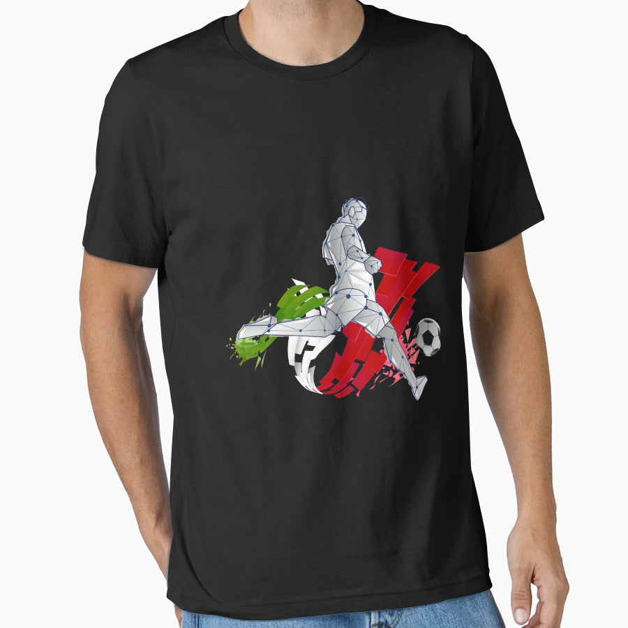 Italy Football T-Shirt - Custom Art Print Unisex - T-Shirt, Sweatshirt, Hoodie