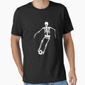 Funny Skeleton Playing Soccer Halloween T-Shirt - Unique Graphic Men Women - T-Shirt, Sweatshirt, Hoodie