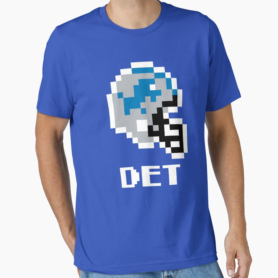 Detroit Lions Tecmo Super Bowl T-Shirt - Minimalist Print for Adults - T-Shirt, Sweatshirt, Hoodie