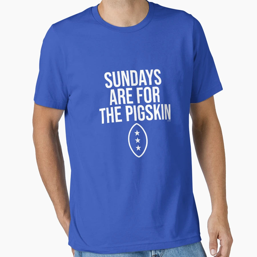 Sundays Are Pigskin T-Shirt - Fun Novelty Design for Adults - T-Shirt, Sweatshirt, Hoodie