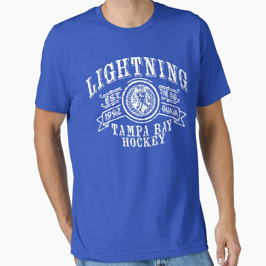 Lightning Hockey T-Shirt - Aesthetic Graphic for Adults - T-Shirt, Sweatshirt, Hoodie