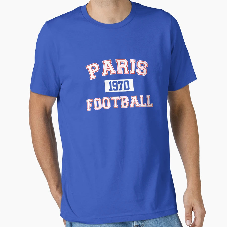 Paris Football Athletic College 1 Color T-Shirt - Unique Graphic Unisex - T-Shirt, Sweatshirt, Hoodie