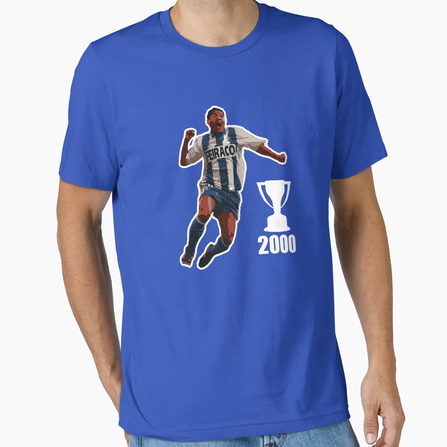 Deportivo De La Coru 1999 2000 League T-Shirt - Custom Art Print Unisex - T-Shirt, Sweatshirt, Hoodie