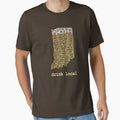 Drink Local Indiana Beer T-Shirt - Aesthetic Graphic Unisex - T-Shirt, Sweatshirt, Hoodie