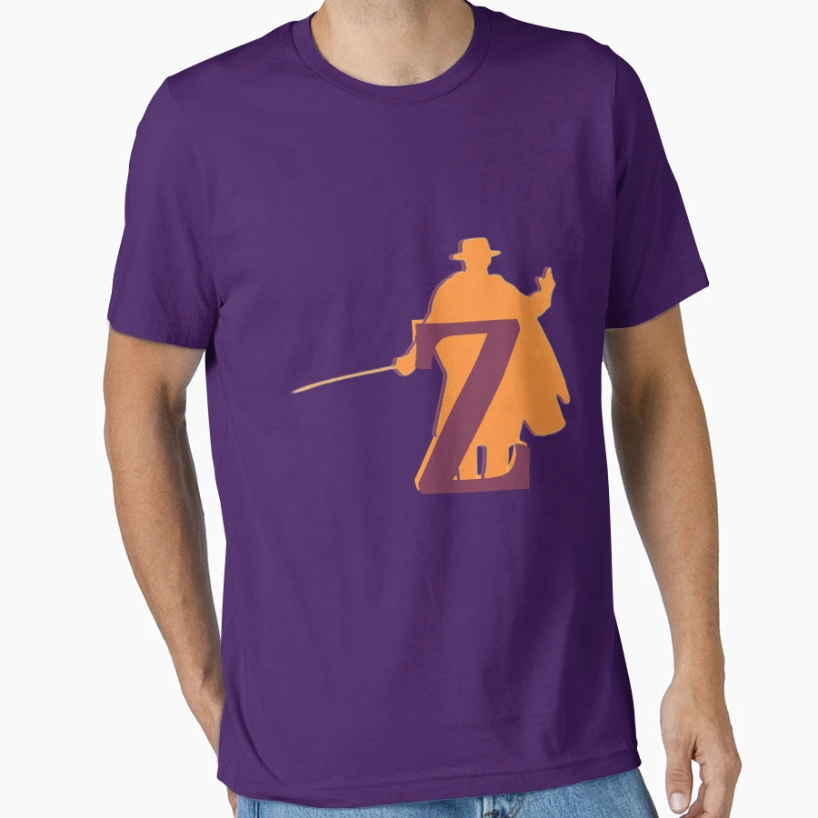 Zorro Cape Wearing Hero T-Shirt - Aesthetic Graphic Unisex - T-Shirt, Sweatshirt, Hoodie