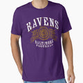 Ravens Football T-Shirt - Custom Art Print Unisex - T-Shirt, Sweatshirt, Hoodie