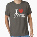 I Love Soccer T-Shirt - Graphic Print Men Women - T-Shirt, Sweatshirt, Hoodie