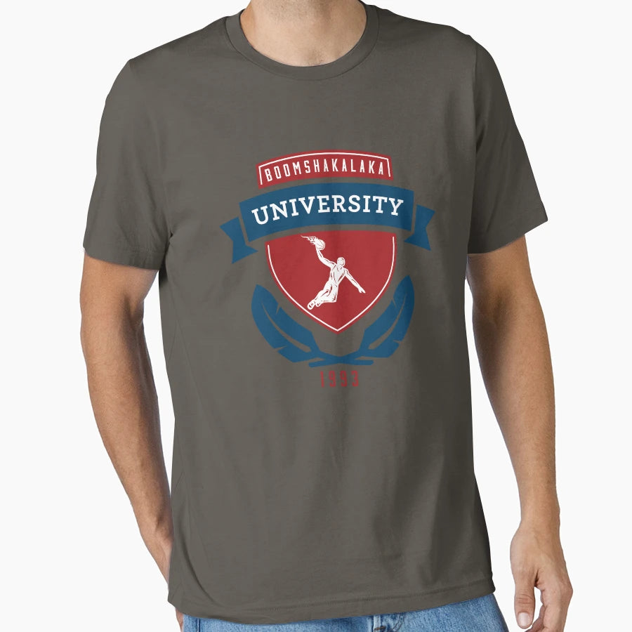 Boomshakalaka University T-Shirt - Novelty Apparel for Adults - T-Shirt, Sweatshirt, Hoodie