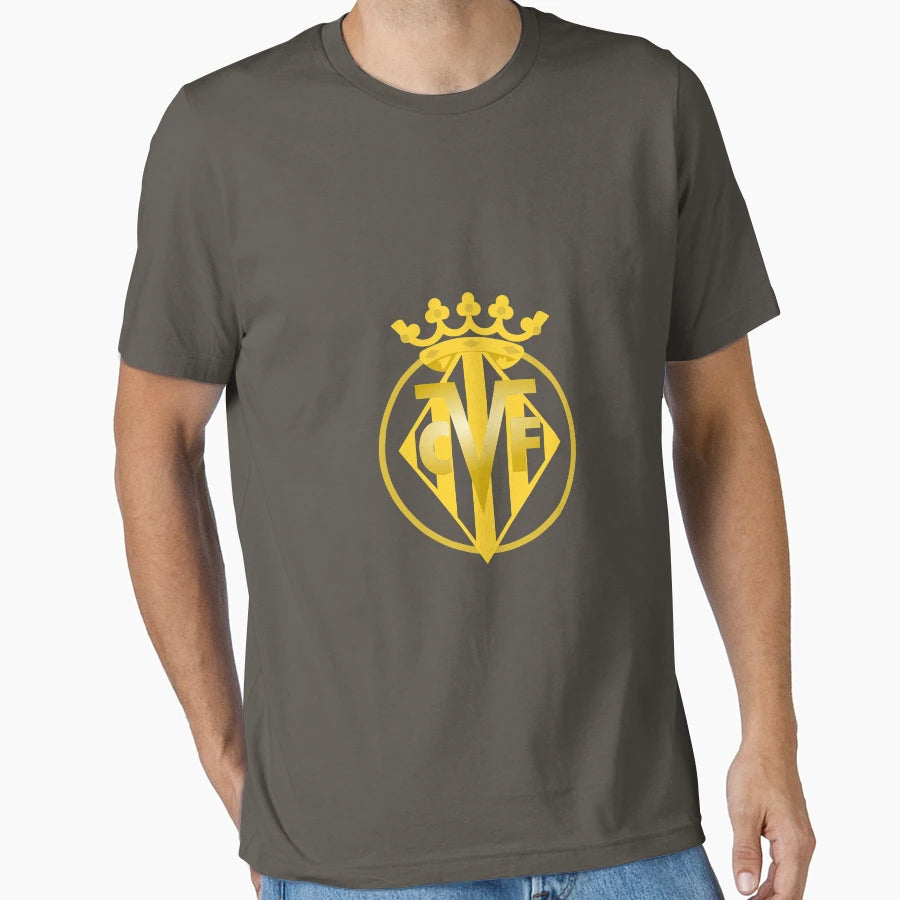 Villarreal Gold Crown T-Shirt - Trendy Graphic Men Women - T-Shirt, Sweatshirt, Hoodie