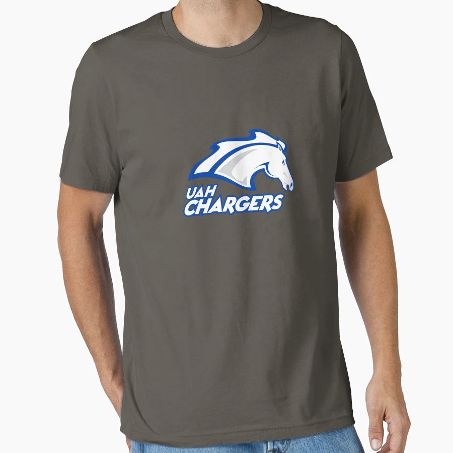 Alabama Uah Blue Logo T-Shirt - Streetwear Style for Adults - T-Shirt, Sweatshirt, Hoodie