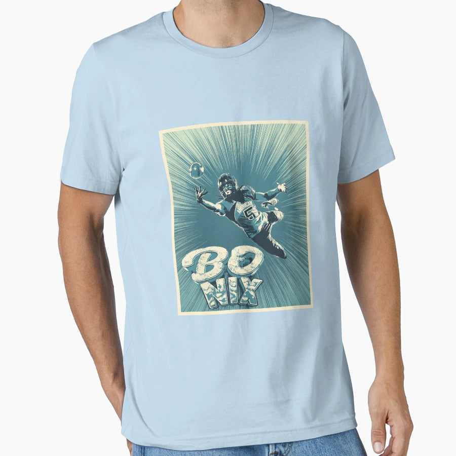 Bo Nix T-Shirt - Minimalist Print Men Women - T-Shirt, Sweatshirt, Hoodie