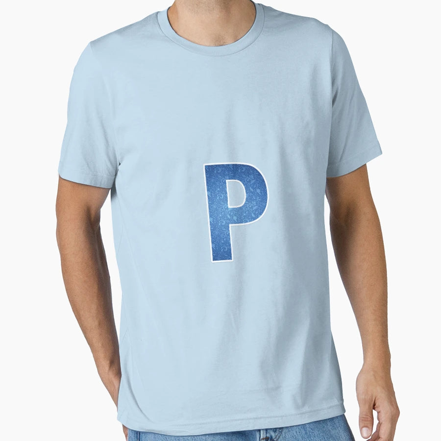 P Letter T-Shirt - Casual Everyday Wear Men Women - T-Shirt, Sweatshirt, Hoodie