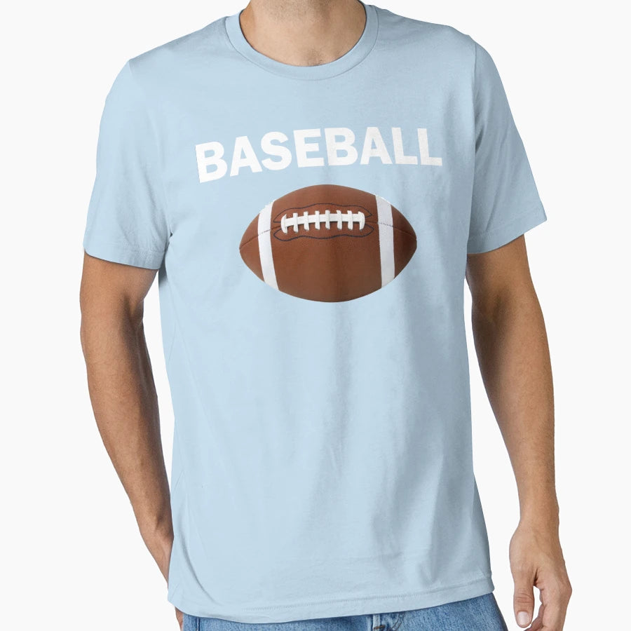 Baseball Football T-Shirt - Custom Art Print Unisex - T-Shirt, Sweatshirt, Hoodie