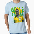 Pele Brazil Football T-Shirt - Novelty Apparel Men Women - T-Shirt, Sweatshirt, Hoodie