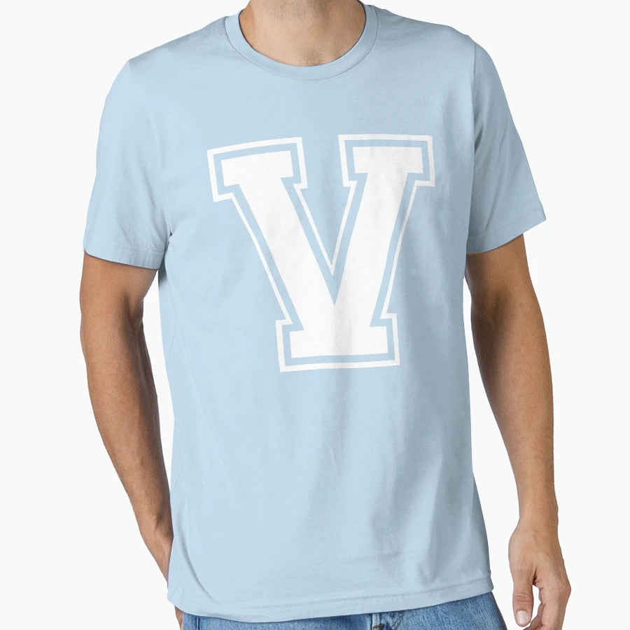 Letter V Alphabet T-Shirt - Graphic Print for Adults - T-Shirt, Sweatshirt, Hoodie