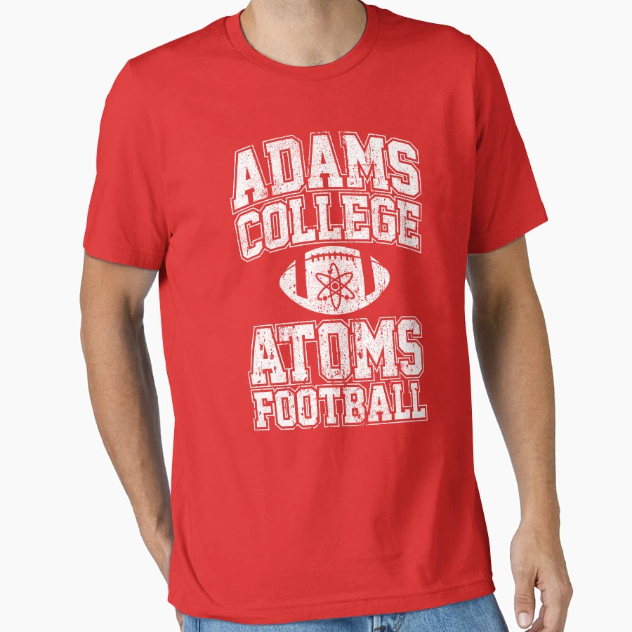 Adams College Atoms Football Variant T-Shirt - Minimalist Print Unisex - T-Shirt, Sweatshirt, Hoodie