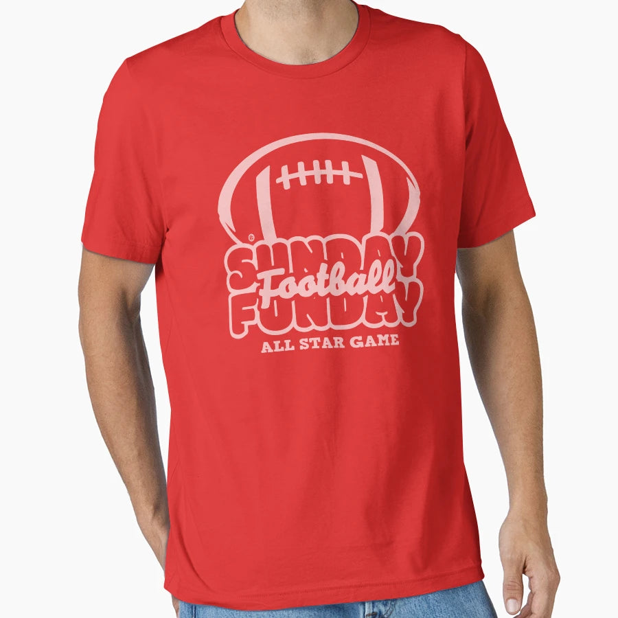 Sunday Funday Football T-Shirt - Fun Novelty Design for Adults - T-Shirt, Sweatshirt, Hoodie