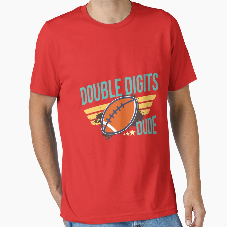 Double Digits Dude Football Phone T-Shirt - Minimalist Print Men Women - T-Shirt, Sweatshirt, Hoodie