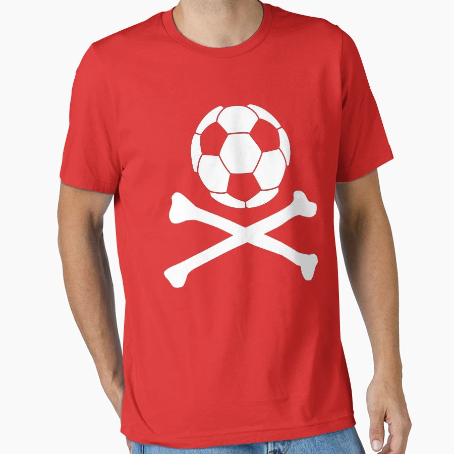 Soccer Crossbones T-Shirt - Custom Art Print Unisex - T-Shirt, Sweatshirt, Hoodie