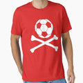 Soccer Crossbones T-Shirt - Custom Art Print Unisex - T-Shirt, Sweatshirt, Hoodie