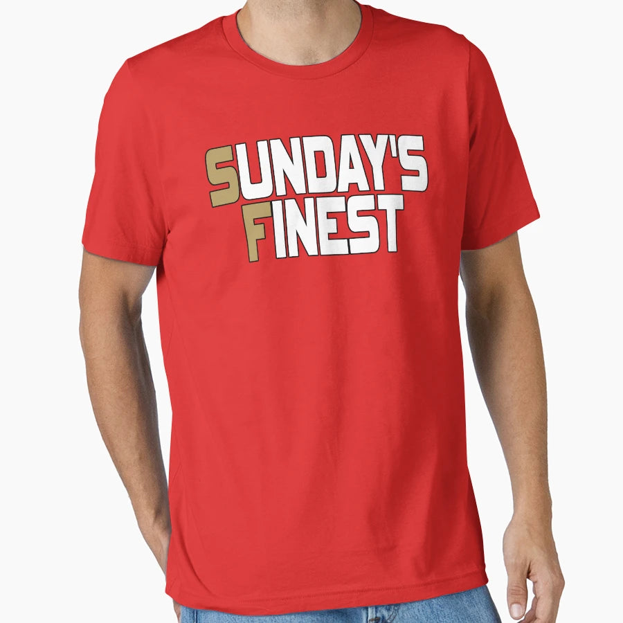 San Francisco Pro Football Sf Sunday T-Shirt - Minimalist Print for Adults - T-Shirt, Sweatshirt, Hoodie