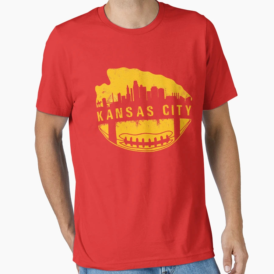 Kansas City Football Kc Chief 2020 T-Shirt - Custom Art Print for Adults - T-Shirt, Sweatshirt, Hoodie