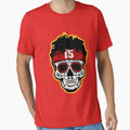 Pat Kansas City Football Skull And Aztec T-Shirt - Graphic Print Unisex - T-Shirt, Sweatshirt, Hoodie