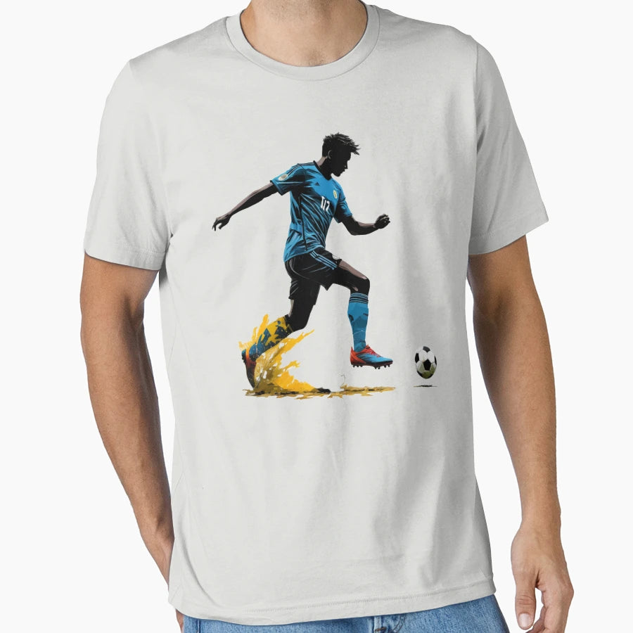 Stylish Blue Jersey Football Player T-Shirt - Fun Novelty Design Unisex - T-Shirt, Sweatshirt, Hoodie