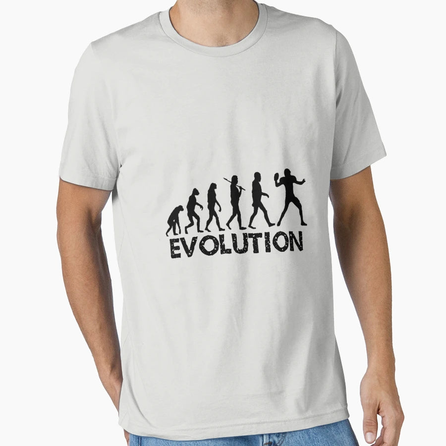 Evolution Football Player T-Shirt - Minimalist Print for Adults - T-Shirt, Sweatshirt, Hoodie