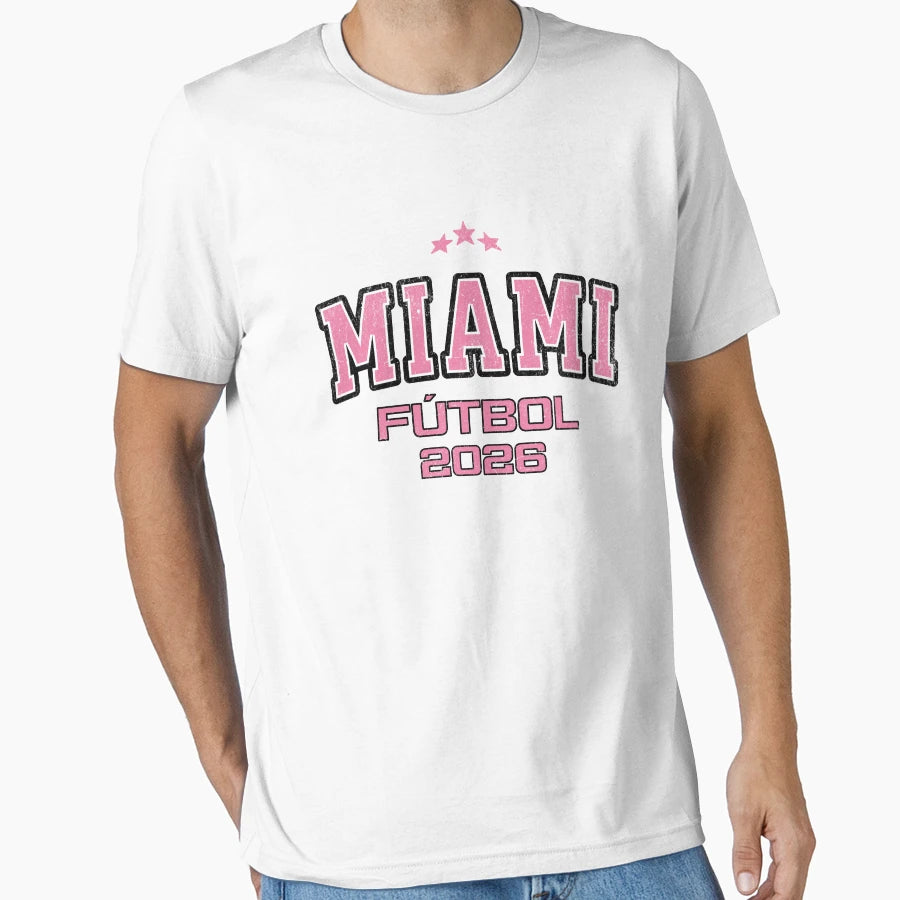 Miami F Tbol 2026 Soccer Fan Gear T-Shirt - Unique Graphic for Adults - T-Shirt, Sweatshirt, Hoodie