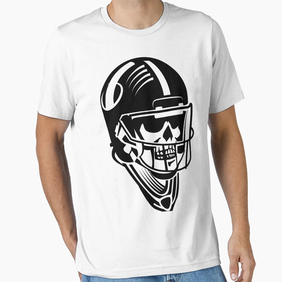 Skeleton American Football Player T-Shirt - Aesthetic Graphic for Adults - T-Shirt, Sweatshirt, Hoodie