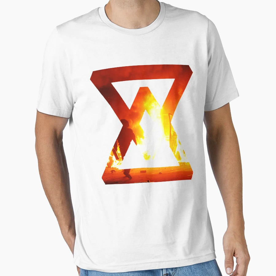 Fire Abstract T-Shirt - Minimalist Print Men Women - T-Shirt, Sweatshirt, Hoodie