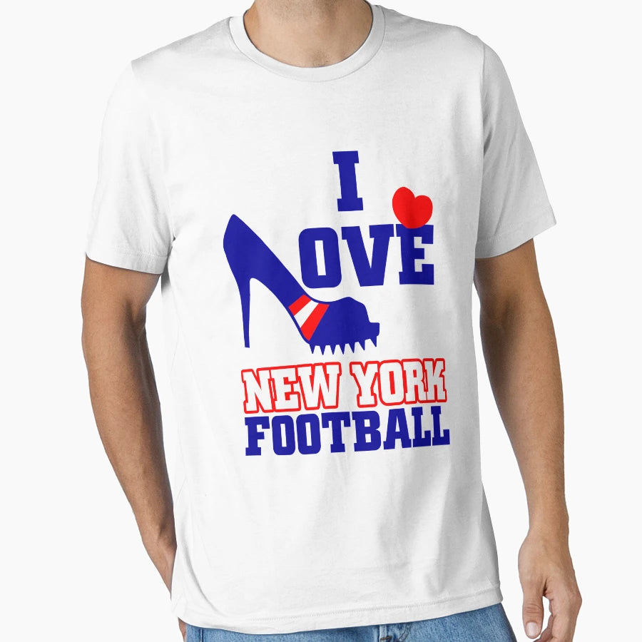 I Love New York Football American T-Shirt - Fun Novelty Design Unisex - T-Shirt, Sweatshirt, Hoodie