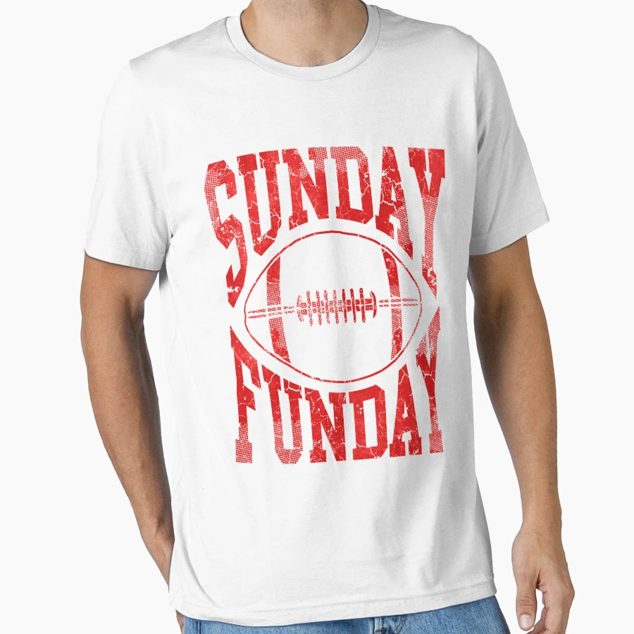 Sunday Funday Football T-Shirt - Novelty Apparel for Adults - T-Shirt, Sweatshirt, Hoodie