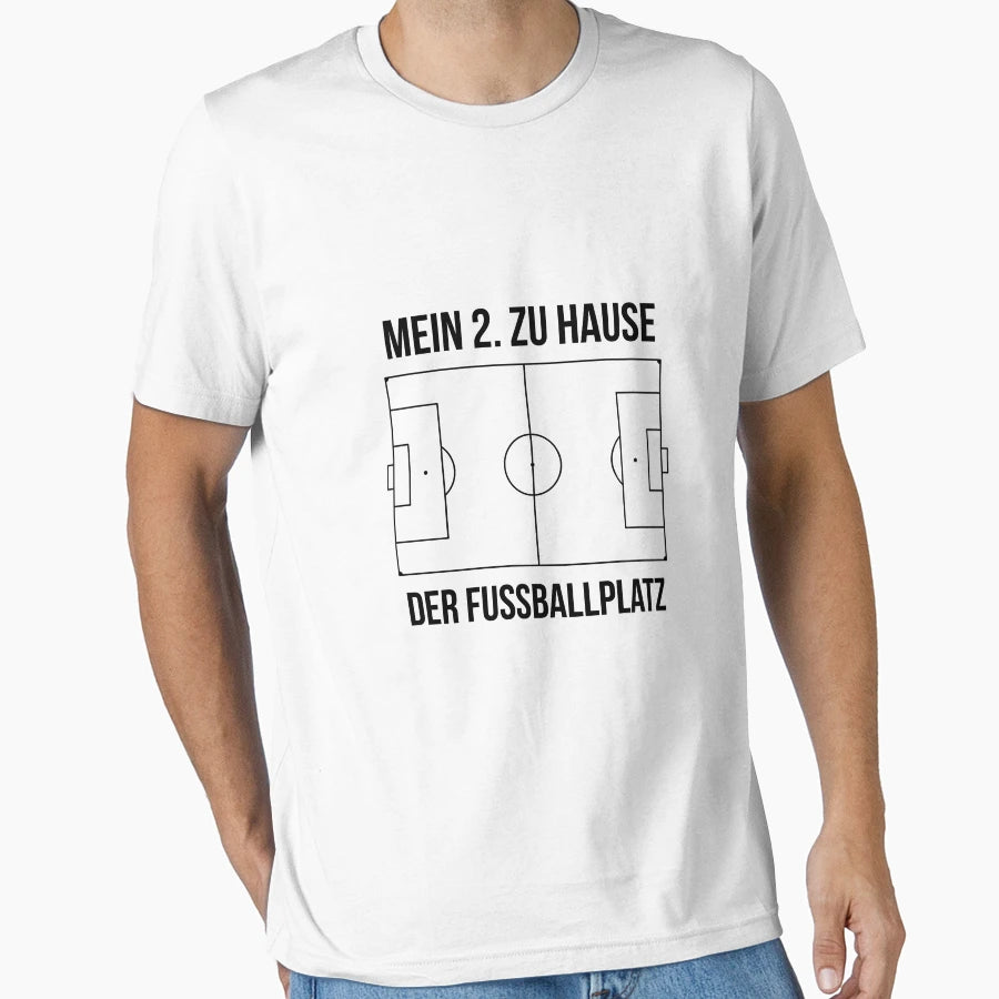 My 2Nd Home Football Field T-Shirt - Trendy Graphic for Adults - T-Shirt, Sweatshirt, Hoodie