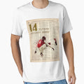 Sports Art Thierry Henry Invincibles T-Shirt - Novelty Apparel for Adults - T-Shirt, Sweatshirt, Hoodie
