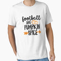 Football And Pumpkin Spice Fall T-Shirt - Aesthetic Graphic Unisex - T-Shirt, Sweatshirt, Hoodie