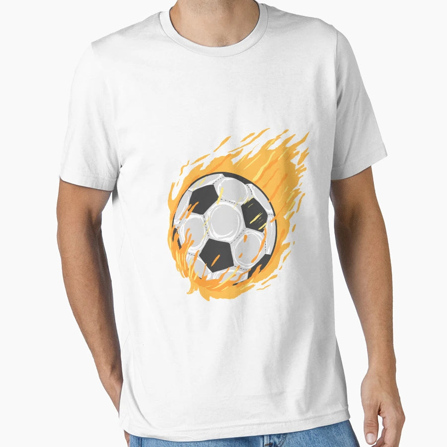 Fiery Football T-Shirt - Custom Art Print Unisex - T-Shirt, Sweatshirt, Hoodie