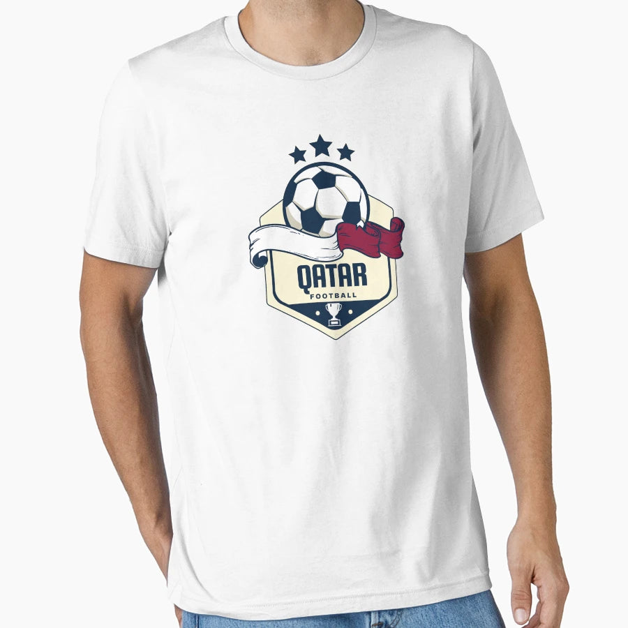Worldcup Qutar Football And Qutar T-Shirt - Custom Art Print for Adults - T-Shirt, Sweatshirt, Hoodie