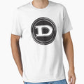 Datsun Letter D Round Emblem T-Shirt - Fun Novelty Design for Adults - T-Shirt, Sweatshirt, Hoodie